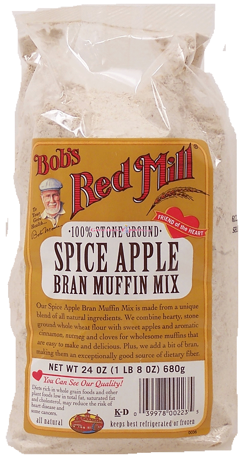 Bob's Red Mill&nbsp;&nbsp;100% stone ground spice apple bran muffin mix Full-Size Picture